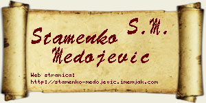 Stamenko Medojević vizit kartica